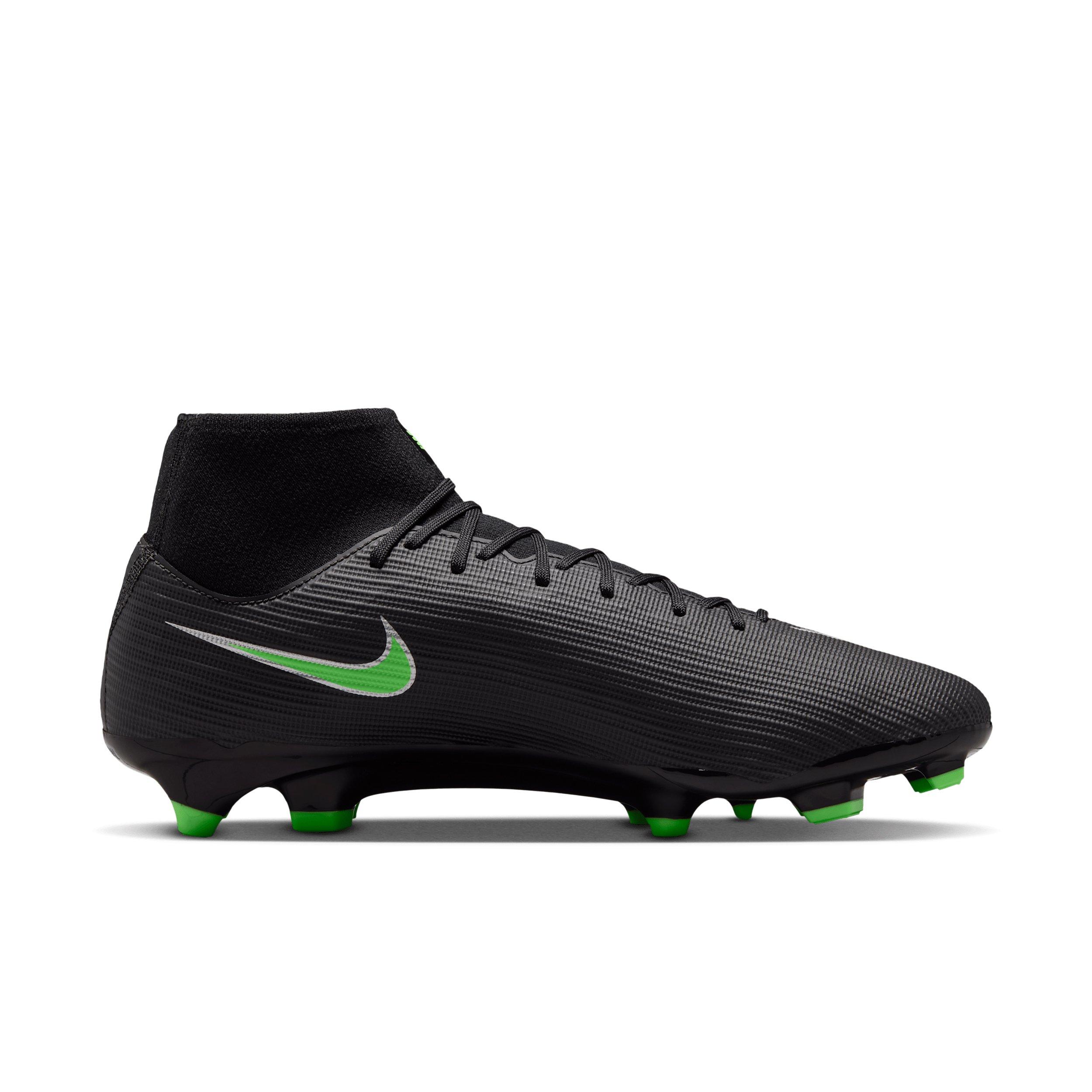 Nike Mercurial Superfly 11 Academy MG "Black/Black/Illusion Green" Men's Soccer Cleat - BLACK/BLACK/GREEN